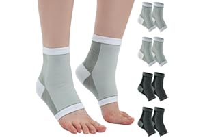 cheap4uk 4 Pairs Functional Socks Neuropathy Socks for Men Women Ankle Compression Socks Plantar Fasciitis Socks for Feet Pain Relief Soothe Enhanced Comfort Breathable Design