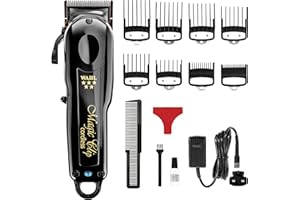 Wahl Cordless Black Magic Clip Professional Barber Clippers, Used for All Hair Types, Bulk Removal, Upgraded Motor, Smooth Cuts, Crunch Blade Technology™