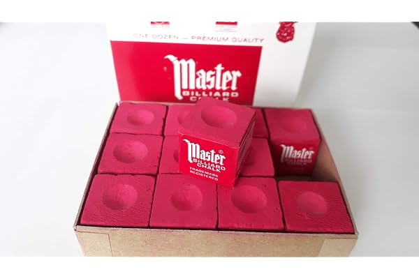 Gamepoint Original USA Billard Chalk, 12 pièces en Carton (Bleu/Vert/Rouge/Gris)