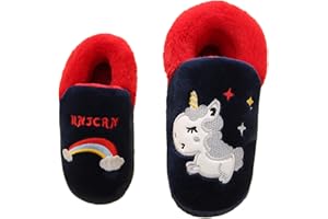 Unitysow Zapatillas de Estar por Casa para Niñas Invierno Zapatillas Interior Casa Caliente Pantuflas Calentar Pelusa Dibujos Slippers Niña Zapatos de Invierno