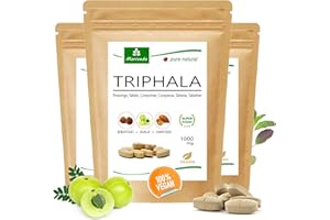 Triphala Tablets 1000mg (120 or 360 tabs) Made from ayurveda King‘s Fruit Amla, Hiritaki and Bibhitaki – All-Natural Quality Product by MoriVeda (360 tabs)