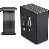 Mini ITX Aluminum Case with PCIe Riser JOYJOM Mini PC Case, SFF Small Form Factor PC Case, TX Computer Gaming Case, Compatibl