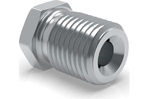 AUPROTEC 2 conectores macho de 1/2" x 20 para manguera de freno de 4,75 mm de doble tipo E Conector de freno tipo PF DIN/ISO 1651