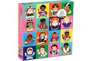 MUDPUPPY Little Feminist 500 Piece Family Puzzle