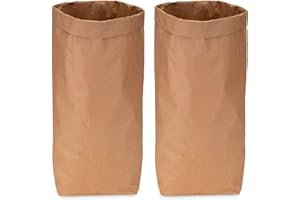Lifestyle Lover Papiersack Paper Bag Sack Kraftpapier Beutel Mülleimer Braun (2er Pack DIY)