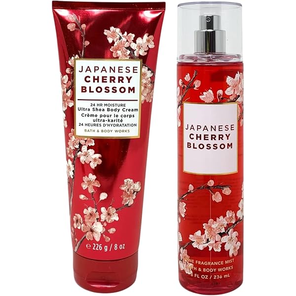 Japanese Cherry Blossom Set of 3 Shower Gel + Body Cream +