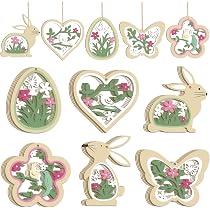 Plaque Lapin de Pâques en bois - Accroche-porte printanier, fabrication australienne - France