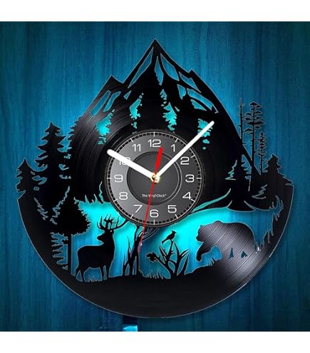 Kreative Feder Wanduhr 'Elefant' Aus Naturholz – Flüsterleise, 30 Cm Durchmesser