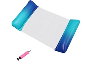 XZSUN Aufblasbares Wasser Hängematte Tragbare Schwebende Liegestuhl Drifter Schwimmbecken Strand Float