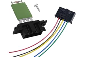 HISports Heater Blower Motor Fan Resistor 13248240 with Wiring Harness 95508692-Compatible with Corsa D & E ADAM Grande Punto Punto Evo