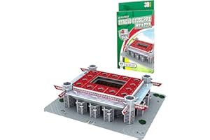 Georgie Porgy Puzzle dello Stadio di Calcio 3D Modello Giocattoli da Costruzione Set di Sostruzione per Bambini Regali di Compleanno (San Siro Stadium 49 Pezzi)