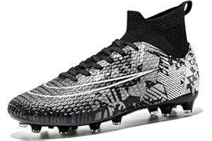 BLBK Scarpe Professionali da Calcio, Unisex, Adatte per attività all'aperto, per Prato Artificiale e per competizioni, per Bambini e Adulti
