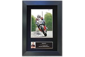 MAGENTA MANAGE JOHN McGUINNESS Motorcycle Rider Motor Sports Signed Reproduction Autograph Mounted Photo Print #465