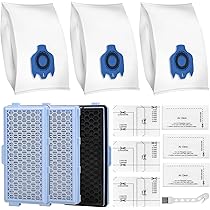 Pymin Miele Filter Set - 3x HEPA + 3x Motor + 3x Abluftfilter Für C1-C3
