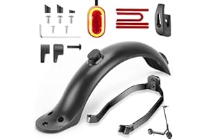 TAGVO Rear Fender Bracket & Tail Light & Mudguard & Front Hook & Reflective Strap for Xiaomi M365 / M365 Pro Electric Scooter Replacement Accessory with Screws, Caps