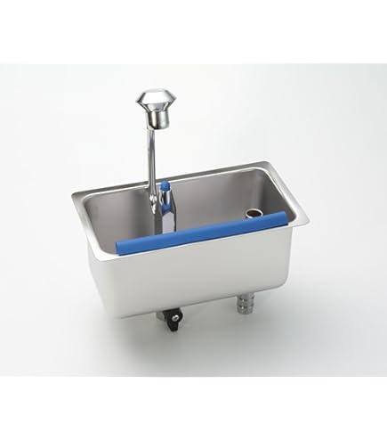 Stöckel Eisportionierer-Spüle Mit Reinigungsdusche - Einbauspüle Für Hygienische Eisportionierer