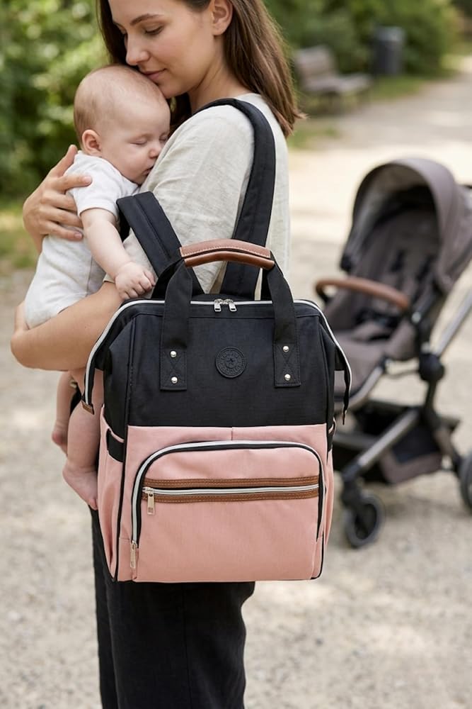 Focux-06 Anne Bakım Bebek Çantası Anne Çantası Sırt Çantası GRİ-GRİ