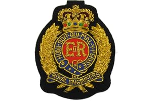 Badge Royal Engineers Blazer Badge guld broderi R616