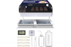 Brutautomat Vollautomatisch,TRIOCOTTAGE Inkubator für 12 Eier, Der Brutmaschine ist mit einem automatischen Wasserversorgungssystem und Temperaturregelung ausgestattet,Inkubator Hühner ,Wachtel