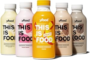 yfood pacchetto di prova, pasto pronto da bere, THIS IS FOOD drink, 34 g di proteine, 26 vitamine e minerali, 5 gusti (5 x 500 ml)