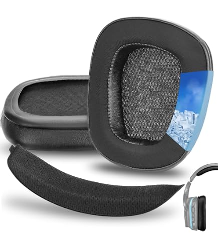 Ohrpolster & Kopfband-Ersatz Für Logitech G933, G935, G633, G635 – In Kunstleder Oder Stoff, 1 Paar Polster + 1 Kopfband