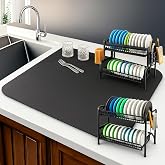 AERYS 30 x 50 cm Dish Dry Mat | Microfiber Home Drying Mat | Reversible Mat | Kitchen Absorbent Mat for Kitchen, Home, Office