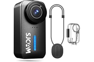 SJCAM C110+ Kit Magnétique,4K POV Caméra d'action Portative,Vidéo 170°FOV,Stabilisation 6 Axes,Caméra Corps Mini,Étanche,Caméra Portable pour Voyage et Sport,Micro Intégré pour Vlog,Noir