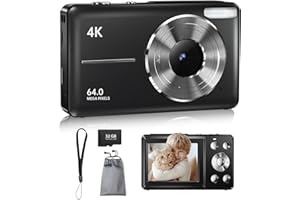 LONGYI Digital Camera, 4K 48MP Cameras for Photography with 32GB Card 18X Digital Zoom, 2.8'' Compact Camera for Kids Teens, Boys, and Girls