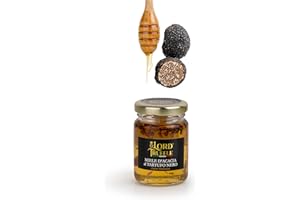Lord Truffle | Miel d'Acacia à la Truffe Noire Fraîche 120g, Miel d'Acacia Gourmet, Goût Doux et Original, Qualité 100% Italienne