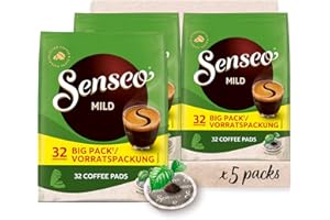‎SENSEO Senseo Pads Mild, Vorratspackung, 5 x 32 Getränke, 160 Kaffeepads