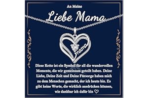 EYQV Geschenk für Frauen, Kette mit Gravur für Mama Oma Tochter Tante Ehefrau, Geschenke zum Geburtstag Muttertag Weihnachten Valentinstag Jahrestag Kommunion Abschluss