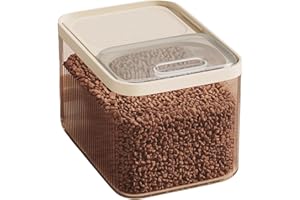 Générique Conteneur Croquettes Chien Et Chats,Boite Pour Animaux En Plastique,Capacité 4Kg, Rangement HerméTique Anti-Odeurs, Pour Aliments, Nourriture Animaux De Compagnie,24X17X18Cm (clair)