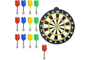 JNGTKL 13 Pcs Magnetic Dart Board For Kids,Stylish And Sophisticated Magnetic Dart Board, Magnetic Darts, Magnetic Dart Board Set, Best Gift Indoor Outdoor Game With 13 Darts