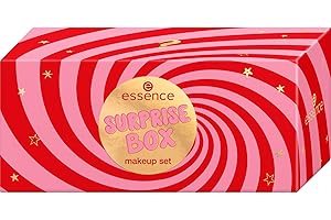 essence SURPRISE BOX – coffret maquillage mystère avec 6 produits festifs, effets pailletés et nacrés, pour des looks lumineux et audacieux