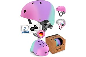 99FLIPS Skaterhjälm barn - GS-certifierad av TÜV Rheinland - Från 3 år - Cykelhjälm barn flickor - Barnhjälm från tyskt märke