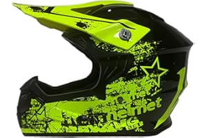 HELMBLAZIA Kids Youth Motocross Helmet ECE22.06 Approved, Motorcycle Full Face Helmet, ATV Four Wheeler Helmets Mountain Offroad Street Dirt Bike BMX MX Full Face Helmet Downhill