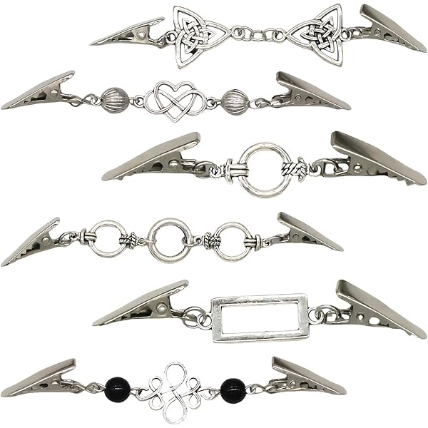 2 Fibbie Per Sciarpa Donna - In Lega Di Zinco, Placcate, Per Foulard E Abbigliamento, Regalo Elegante - Foto 12