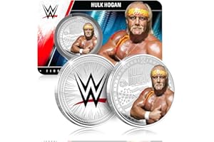 FANTASY CLUB Hulk Hogan WWE 32 mm Moneta da collezione ufficiale – Omaggio all'Immortale Hulkster e Icona del Wrestling – Edizione limitata per fan e collezionisti