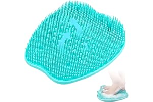 HXIZMY Grande Tappetino Scrubber per Piedi, Pad Massaggio Doccia Piede Spazzola Antiscivolo, Alleviare i Piedi Stanchi Massaggiatore per Deterge Esfoliare (Bacino del Piede Green)