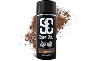 SOVONCARE Fibre Capillaire,Poudre Densifiante Cheveux Homme Femme,Pour Épaissir les Cheveux en Secondes,Hair Building Fibres Pour Cheveuxs Clairsemés (Rouge brun)