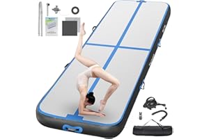 FBSPORT Air Tumbling Track Ginnastica Artistica 10/20cm di altezza Tappetino da Ginnastica Gonfiabile, 2/3/4/5/6m Air Tumbling Tappetino Tappeto Ginnastica Artistica da casa con Pompa per All'aperto