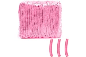 BNOYONERAS Juego de 50 Gorras Desechables para el Cabello, Gorros Desechables no Tejidas, Gorro Desechables Sanitarios, Gorros Quirofano Desechables, para Médicos, Enfermeras, Laboratorios, Cocina (Rosa)
