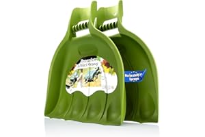 ‎BIGDEAN BigDean 1 Paar Laubgreifer in Grün – hochwertiger Laubsammler aus Kunststoff – zum einfachen Laub sammeln – als Laubrechen oder Laubkralle geeignet – Made in Europa
