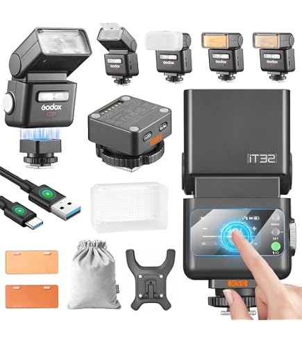 Godox V480S Flash TTL Con Touch Screen Per Sony - GN50 E HSS 1/8000, Batteria 7.2V/2200mAh Con Ricarica USB-C - copertina