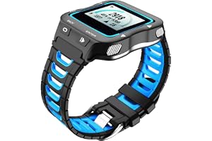 NotoCity Kompatibel med Garmin Forerunner 920XT rem mjuk silikon klockarmband för 920XT ersättningsarmband sport för män kvinnor, 210 millimeters, Silikon