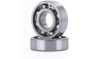 XiKe 2 Pcs 6204 C3 Kugellager 20x47x14mm Offene Bauweise und Chromstahl, Passend für DIY, Auto, Motorrad, ATV, Getriebe, Motor, CNC, Industrie, Landwirtschaft und Gartengeräte.