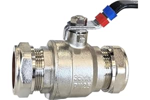 Lever Ball Valve Full Bore Handle Compression Fitting (35mm) Wras Approved Hot and Cold Water Isolation Kudos-trading UK Next Working Day Prime Delivery.