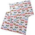 Olivia Rocco Beep Beep Duvet Cover Set Duvet Cover Quilt Fitted Sheet Transport Kids Car Truck Helicopter Reversible Soft Easy Care Quilt Bedding Set With Pillowcase (Curtains (66" x 72"))