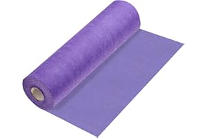 100%Mosel Runner da Tavolo in Tessuto Non Tessuto, in Viola (30 cm x 25 m), Runner Decorativo da Tavola, elegante Decorazione da Tavola per Compleanni & Matrimoni
