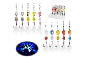 TABKSOLA Set di Cucchiai Rotanti per Trota, Esche da 2,8g, 10 Pezzi con Scatola